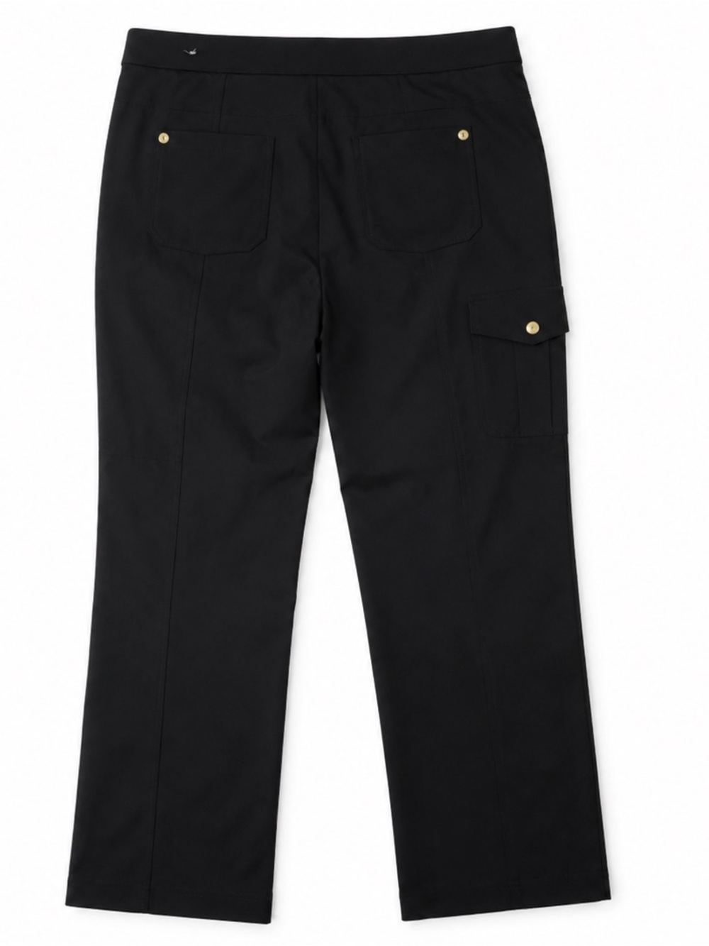 Chico’s Zenergy Black Cargo Pants 1.5 Short Stretch Straight Leg - Picture 3 of 6